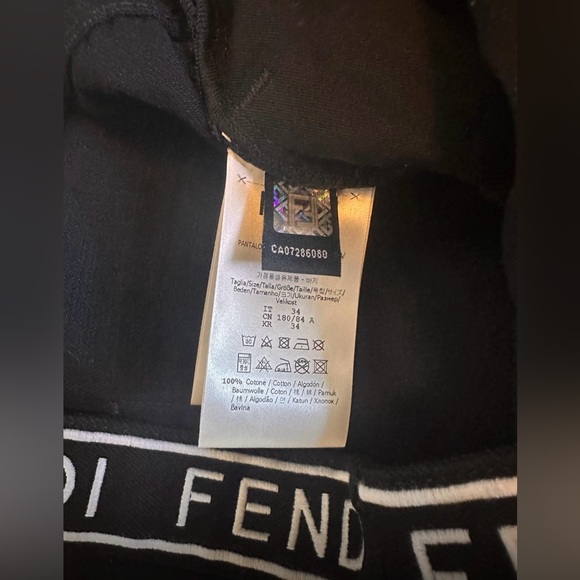 ❤️100% Authentic Fendi Mens Black Denim Jeans/ size 34-34 / brand new ❤️ - Picture 6 of 11